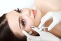 Beautiful Woman gets Injection In Her Face. Cosmetic Surgery