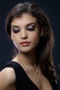 Beautiful woman in glamorous makeup Royalty Free Stock Photo