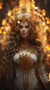 Beautiful woman Goddess Fortuna, The Mistress of Fate and Fortune Throughout the world, few goddesses are surrounded by