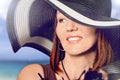 Beautiful woman in a hat Royalty Free Stock Photo