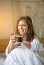 Beautiful woman have coffee Royalty Free Stock Photo
