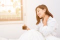 Beautiful woman have coffee Royalty Free Stock Photo