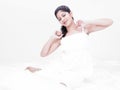 Beautiful woman in her negligee Royalty Free Stock Photo