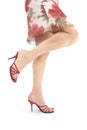 Beautiful woman legs and heels Royalty Free Stock Photo