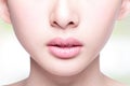 Beautiful woman lips closeup Royalty Free Stock Photo