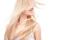 Beautiful woman with long blond hair Royalty Free Stock Photo