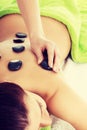 Beautiful woman lying on spa salon. Royalty Free Stock Photo