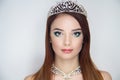 Woman silver crown Royalty Free Stock Photo