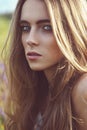 Beautiful woman portrait outdoors Royalty Free Stock Photo