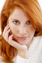 Beautiful woman with red hair Royalty Free Stock Photo