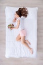 Beautiful woman sleeping Royalty Free Stock Photo