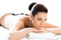 Beautiful woman on a spa procedure Royalty Free Stock Photo