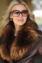 Beautiful woman in sunglasses - close up