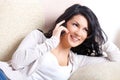 Beautiful woman talking on the phone Royalty Free Stock Photo