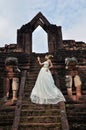 Beautiful woman in Thai traditional dress