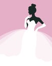 Beautiful woman in a wedding dress Royalty Free Stock Photo