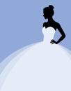 Beautiful woman in a wedding dress Royalty Free Stock Photo