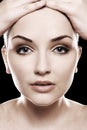 Beautiful womans face Royalty Free Stock Photo