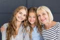 Beautiful women generation. Granny, mom and daughter Royalty Free Stock Photo