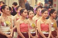 Young Asian Women In Thai Dress