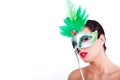 Beautiful women wearing a mask Royalty Free Stock Photo