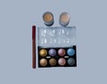 Beautiful womens shat box, lipstick cosmetics Royalty Free Stock Photo