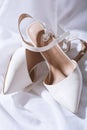 Womens white wedding shoes