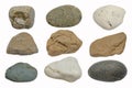 Beautiful and wonderful shape of river rock collection