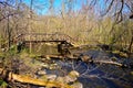 Wooden Bridge Over Oconomowoc River in Wisconsin