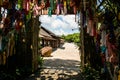 Beautiful Wooden Building in Cherntawan International Meditation Center Royalty Free Stock Photo