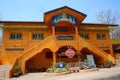 Beautiful wooden building in Thai Lanna style, located in the northern part of Phrae Province, Thailand.