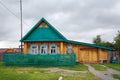 Beautiful wooden country house. Village of Visim, Sverdlovsk region, Urals, Russia