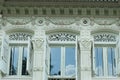 Wooden decoration on colonial house in Singapore Royalty Free Stock Photo