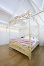 Beautiful wooden double bed