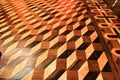 Beautiful wooden floor of the Stock Exchange Palace in Porto