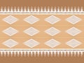 pattern seamless geometric blur, brown and white, embroidery