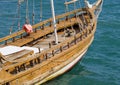 Beautiful wooden sailing vessel Royalty Free Stock Photo