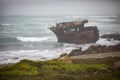 Beautiful wreck and shipwreck and stranded at Cape Agulhas in South Africa, this place divides two oceans