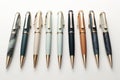 Beautiful writing pens. Generative AI Royalty Free Stock Photo