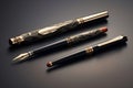Beautiful writing pens. Generative AI Royalty Free Stock Photo