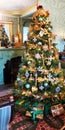 Bright luxurious ornate Christmas Tree in the Royal Pavilion.