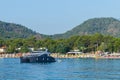 Beautiful yacht catamaran in the Mediterranean in Kemer