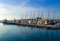 Beautiful Yachts in blue sky background