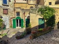 Beautiful yard in Matera old town, Italy