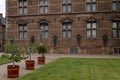 Beautiful yard in Rosenborg Castle, Copenhagen, Denmark