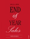 A beautiful year end sale poster