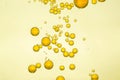 Beautiful yellow bubbles Royalty Free Stock Photo