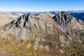 Drone photo - Autumn colors in the Colorado Rocky Mountains, Sawatch Range Royalty Free Stock Photo