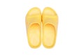 Beautiful yellow sandal isolated on a white background with Include clipping path