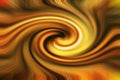 Beautiful yellow smooth spiral circles background